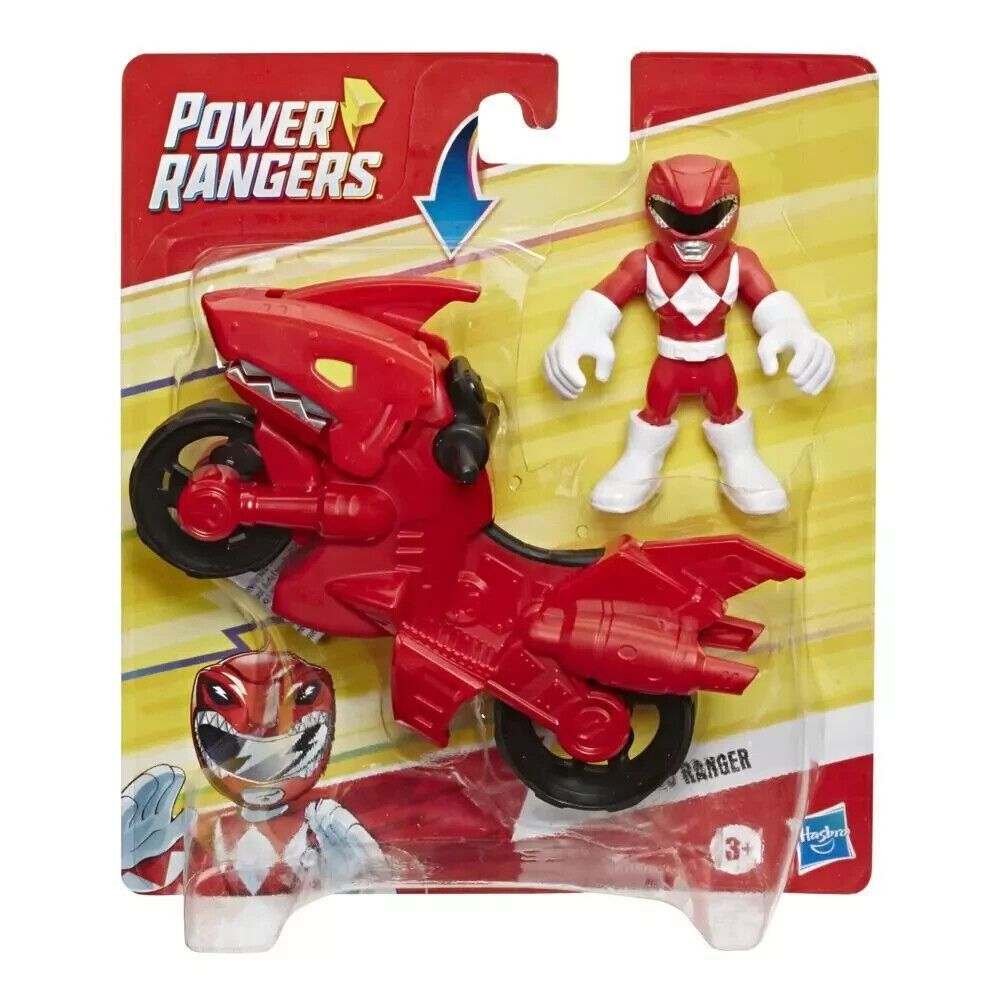 Power Rangers: Playskool Heroes - Red Ranger / Shark Cycle - 5" Figure - Hasbro